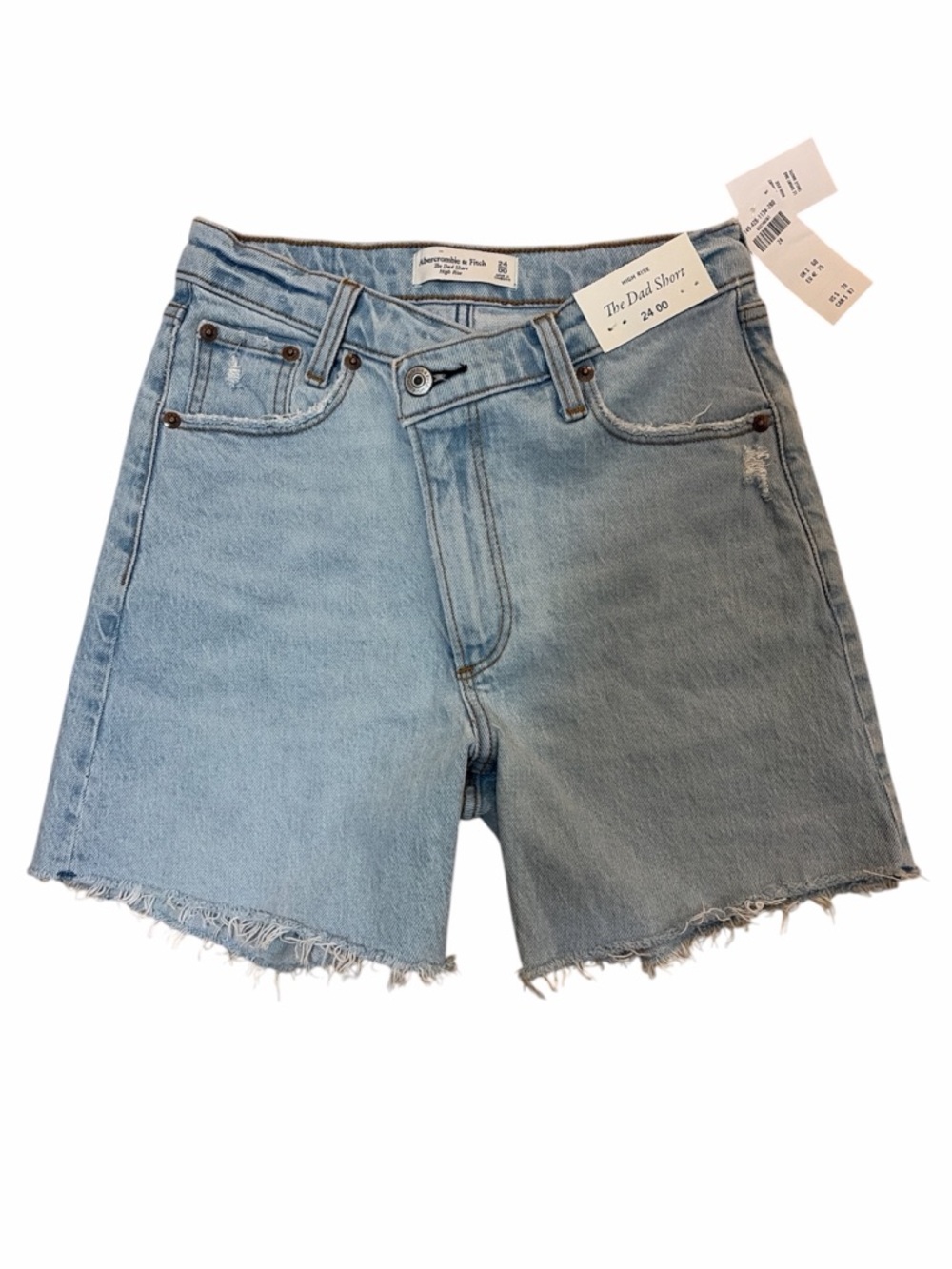 Abercrombie & Fitch High Rise The Dad Short Women's Size 24/00 - Blue NWT